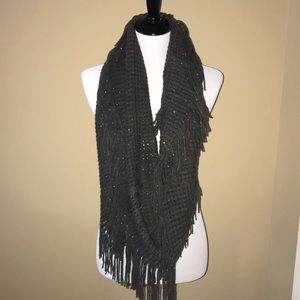 Charcoal Glitter Scarf